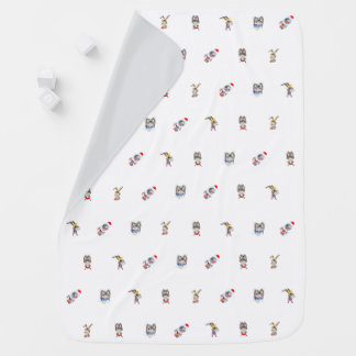 donkey pattern baby blanket