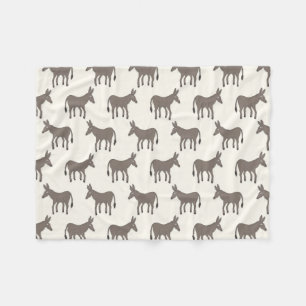 Donkey Pattern Fleece Blanket