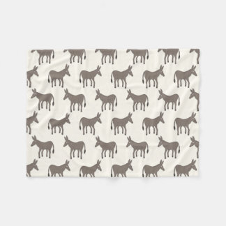 Donkey Pattern Fleece Blanket