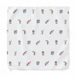 donkey pattern kids bandanna