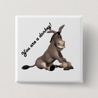 Donkey Pinback Button