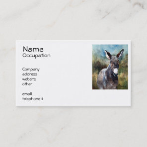 Donkey Portrait Business Card