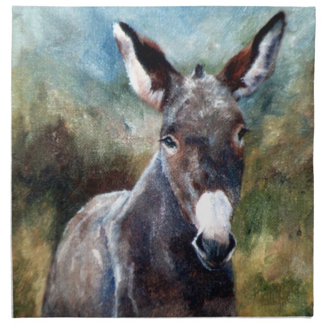 Donkey Portrait Napkins (Front)