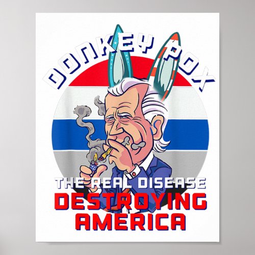 Donkey Pox Great MAGA King Trump UltrA MAGA US Ind Poster