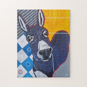 Donkey Punch Painting by Alfred Fox Jigsaw Puzzle