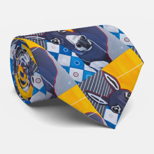 Donkey Punch Painting by Alfred Fox Neck Tie