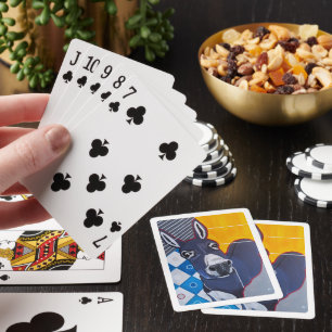 Donkey Punch Painting by Alfred Fox Poker Cards