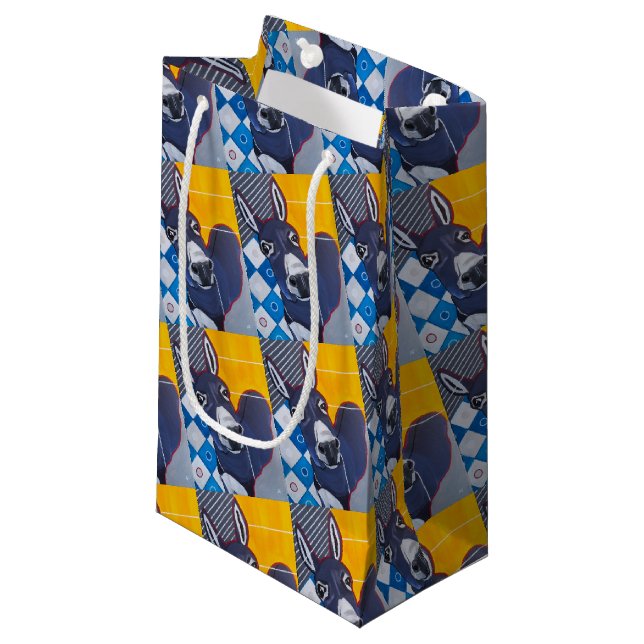 Donkey Punch Painting by Alfred Fox Small Gift Bag (Front Angled)