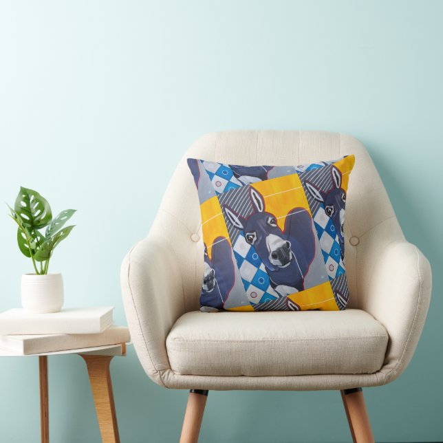 Donkey Punch Painting by Alfred Fox Throw Pillow (Chair)