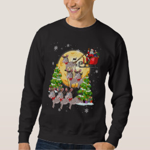 Donkey Reindeer Christmas Dog Cat Xmas Present Sweatshirt
