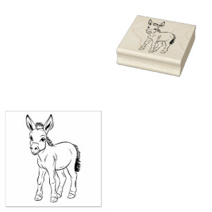 Donkey Rubber Stamp
