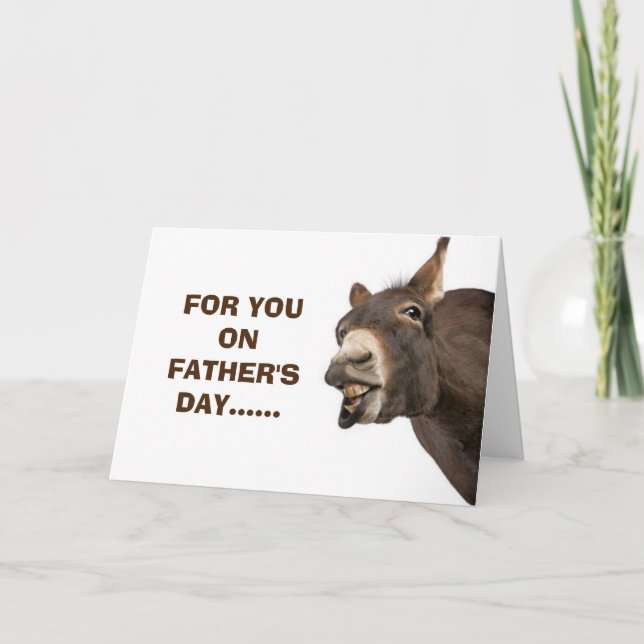 DONKEY SAYS HEE HAW ENJOY FATHER'S DAY (ANY MAN) CARD (Front)