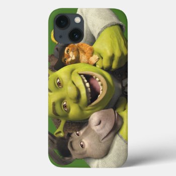 Donkey  Shrek  And Puss In Boots Iphone 13 Case by ShrekStore at Zazzle