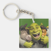 Donkey, Shrek, And Puss In Boots Keychain