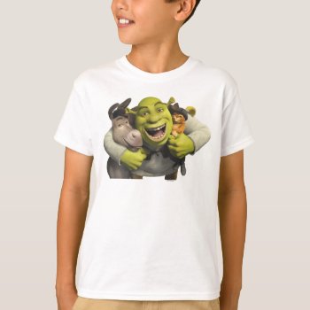 Donkey  Shrek  And Puss In Boots T-shirt by ShrekStore at Zazzle