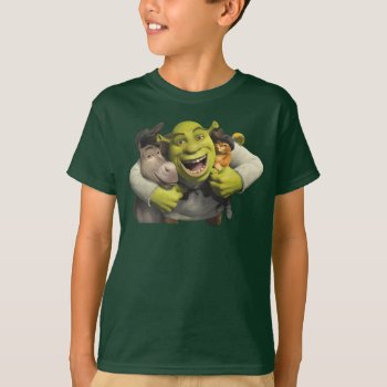 Donkey  Shrek  And Puss In Boots T-shirt by ShrekStore at Zazzle