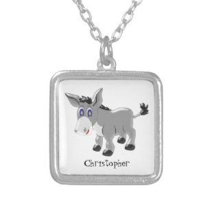 Donkey Silver Plated Necklace