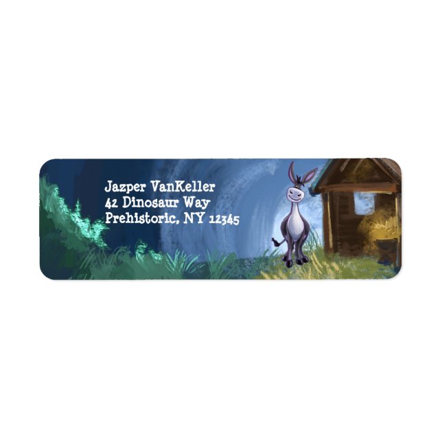 Donkey Stationery Label (Front)