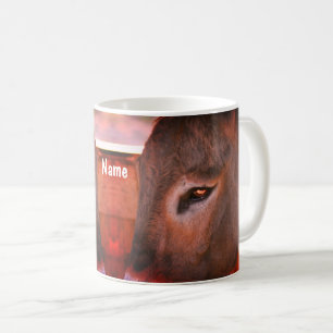 Donkey Thoughts Animal Personalized Coffee Mug