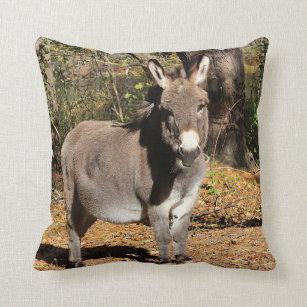 Donkey Throw Pillow