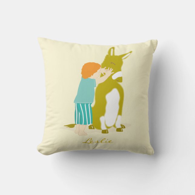 Donkey Throw Pillow (Front)