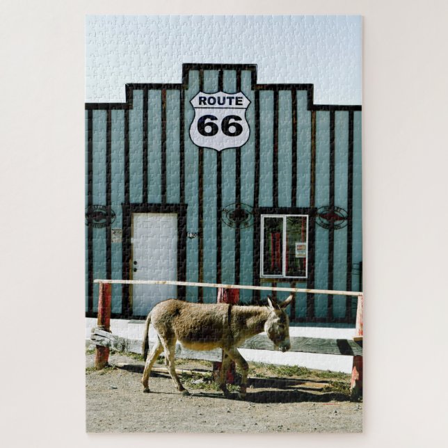Donkey Town Oatman Arizona Jigsaw Puzzle (Vertical)