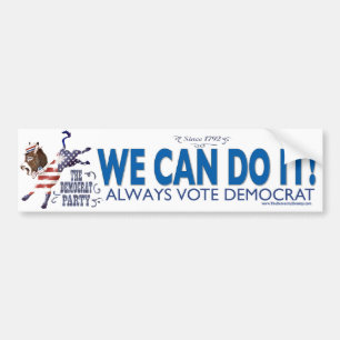 Donkey USA Kick Bumper Sticker 