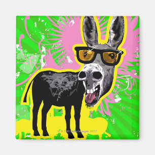 Donkey Wearing Sunglasses Magnet