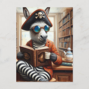 Donkey With a Coffee Postcard