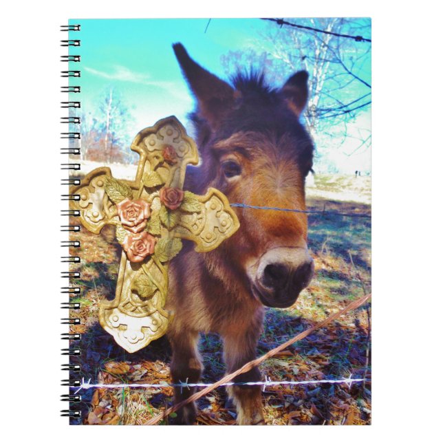 Donkey with Rose Cross Notebook (Front)