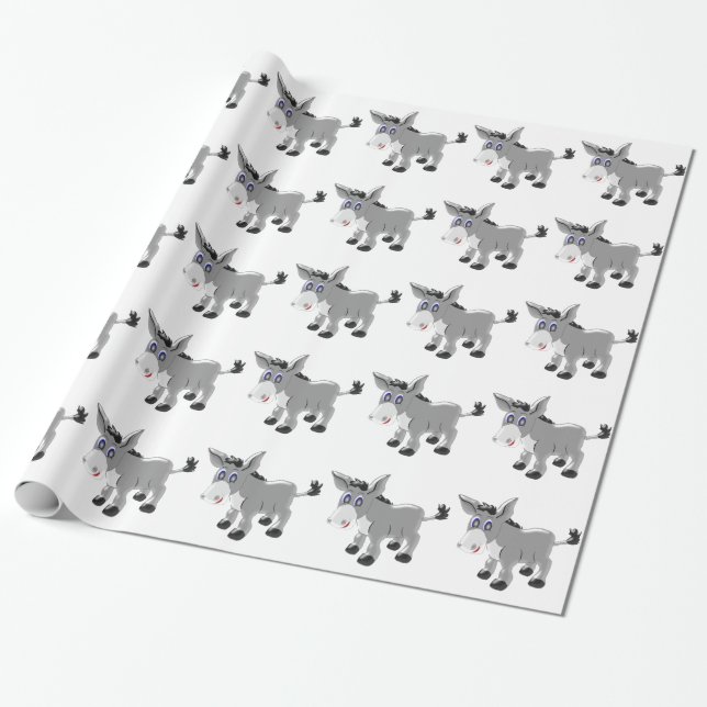 Donkey Wrapping Paper (Unrolled)