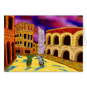 donkeys in Verona, Italy (Front Horizontal)