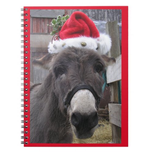 Donkeys Make Great Santas  Notebook