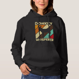 Donkeys Whisperer Donkey Versteher Long Ear Donkey Hoodie