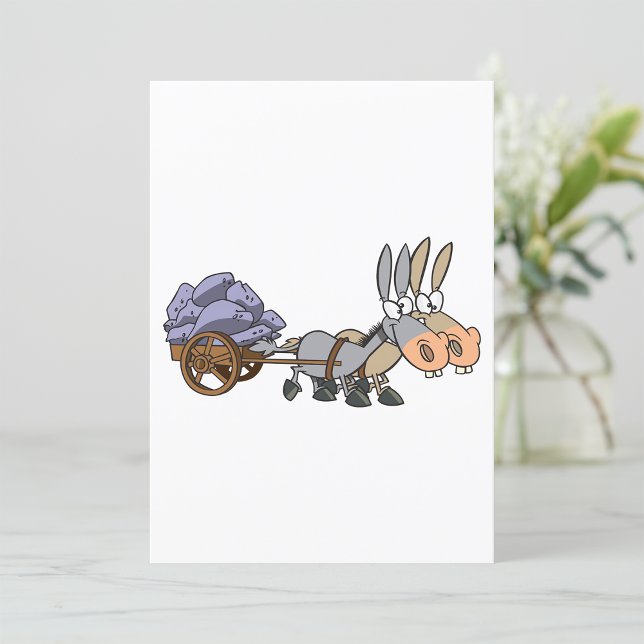 Donkies Pulling A Cart Invitation (Creator Uploaded)