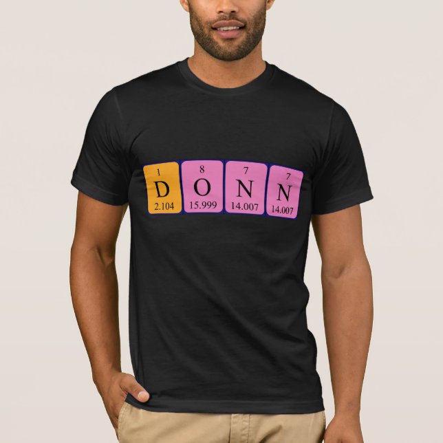 Donn periodic table name shirt (Front)