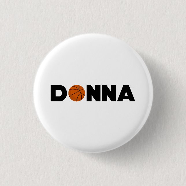 Donna Basketball Button (Front)