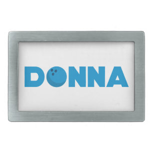 Donna bowling belt buckle