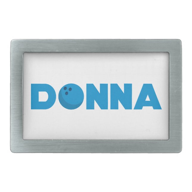 Donna bowling belt buckle (Front)