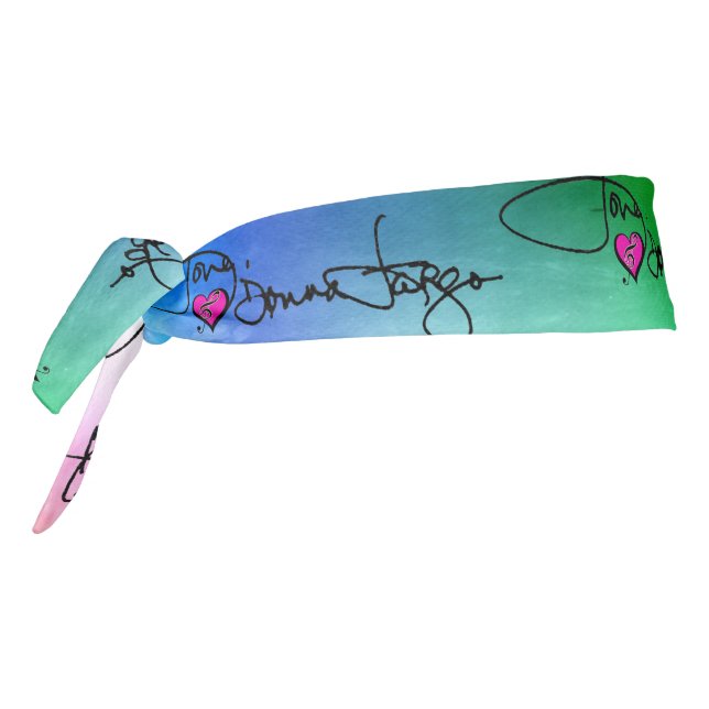 Donna Fargo -Country Music Autograph- Tie Headband (Rotate 270)