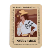 DONNA FARGO Flexible Photo Magnet, 3"x4"