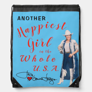 Donna Fargo "Happiest Girl" Drawstring Backpack