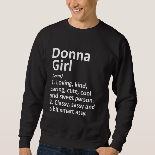 DONNA GIRL TX TEXAS Funny City Home Roots Gift Lon Sweatshirt (Front)