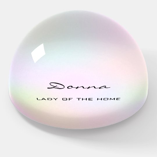 Donna NAME MEANING Gift Idea Pink Blue Paperweight