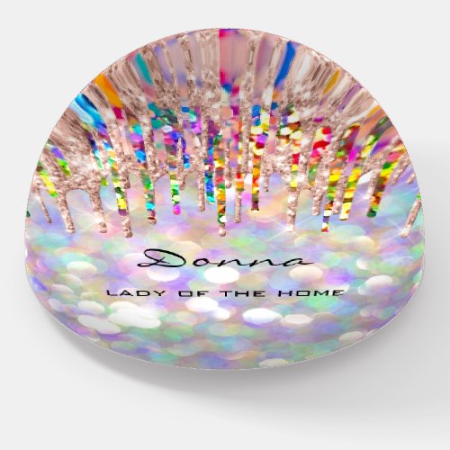 Donna NAME MEANING Holograph Drips Gift Favor  Paperweight
