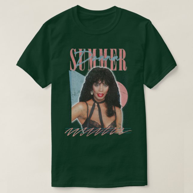 Donna Summer Retro Style Fan Art Design T-Shirt (Design Front)