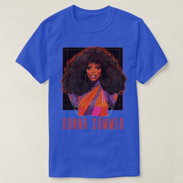 Donna Summer Retro Style Fan Design T-Shirt (Design Front)
