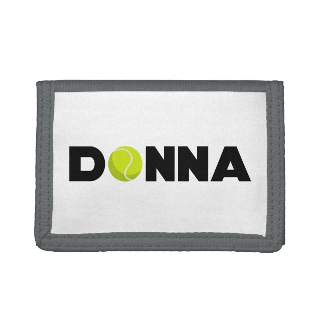 Donna Tennis Trifold Wallet (Front)