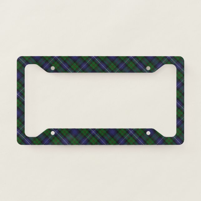 Donnachaidh (Robertson) Hunting tartan License Plate Frame (Front)