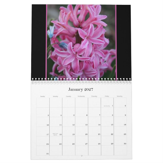 Donna's Flower Garden Calendar (Jan 2027)